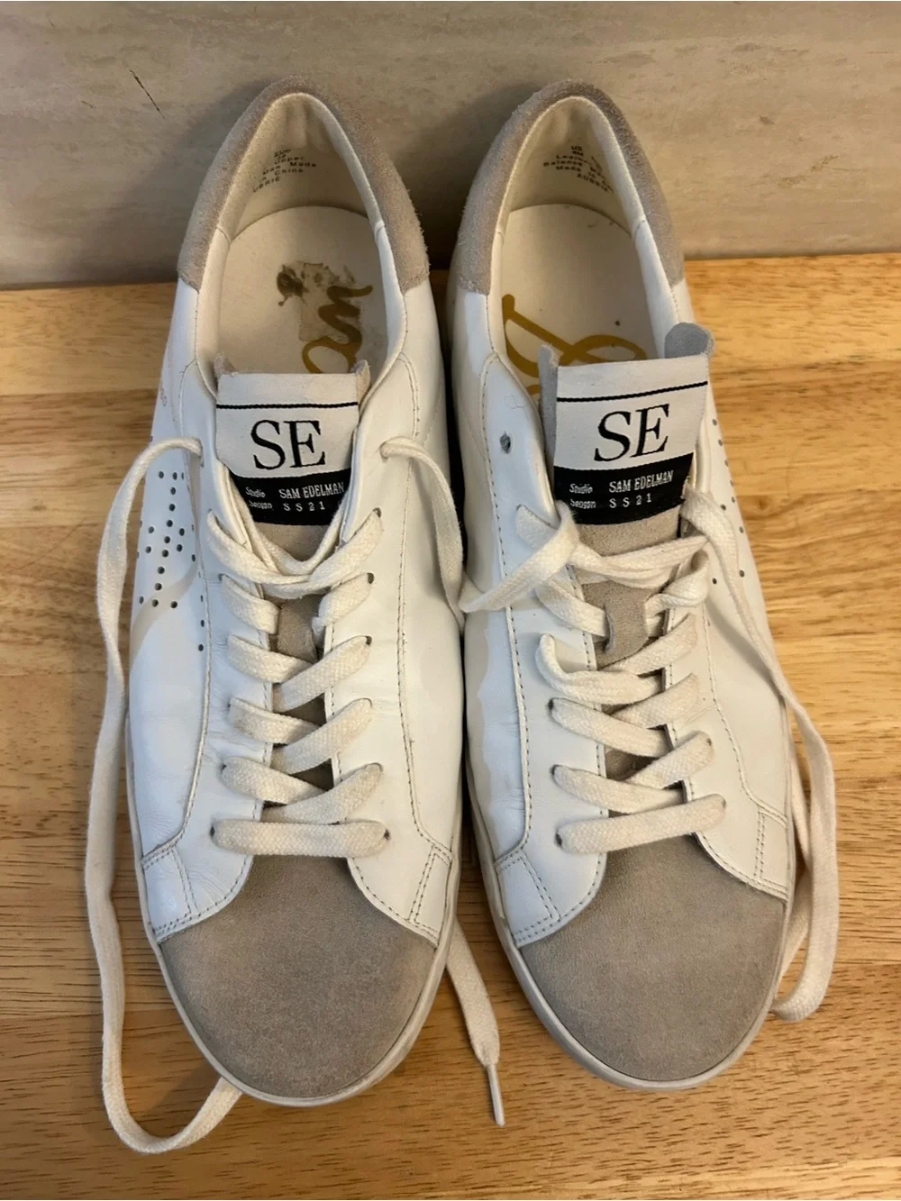 Sam Edelman Aubrie Sneakers. SE-1980, Leather Upper
